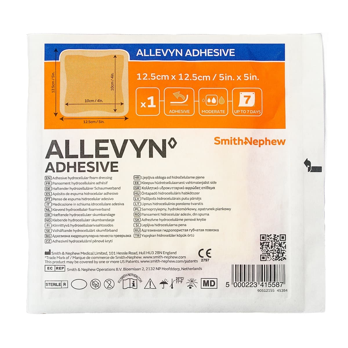 Thumbnail Allevyn Adhesive Foam Dressing 7.5cm x 7.5cm Single