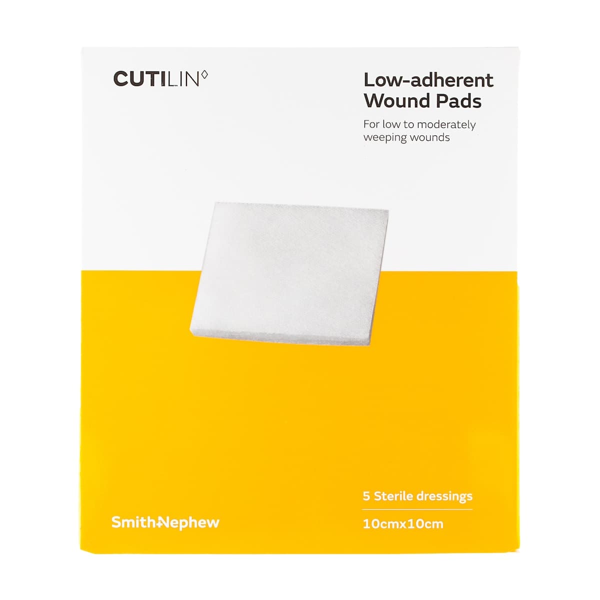 Thumbnail Cutilin Low Adherent Sterile Absorbent Dressing 10cm x 10cm 5 Pack