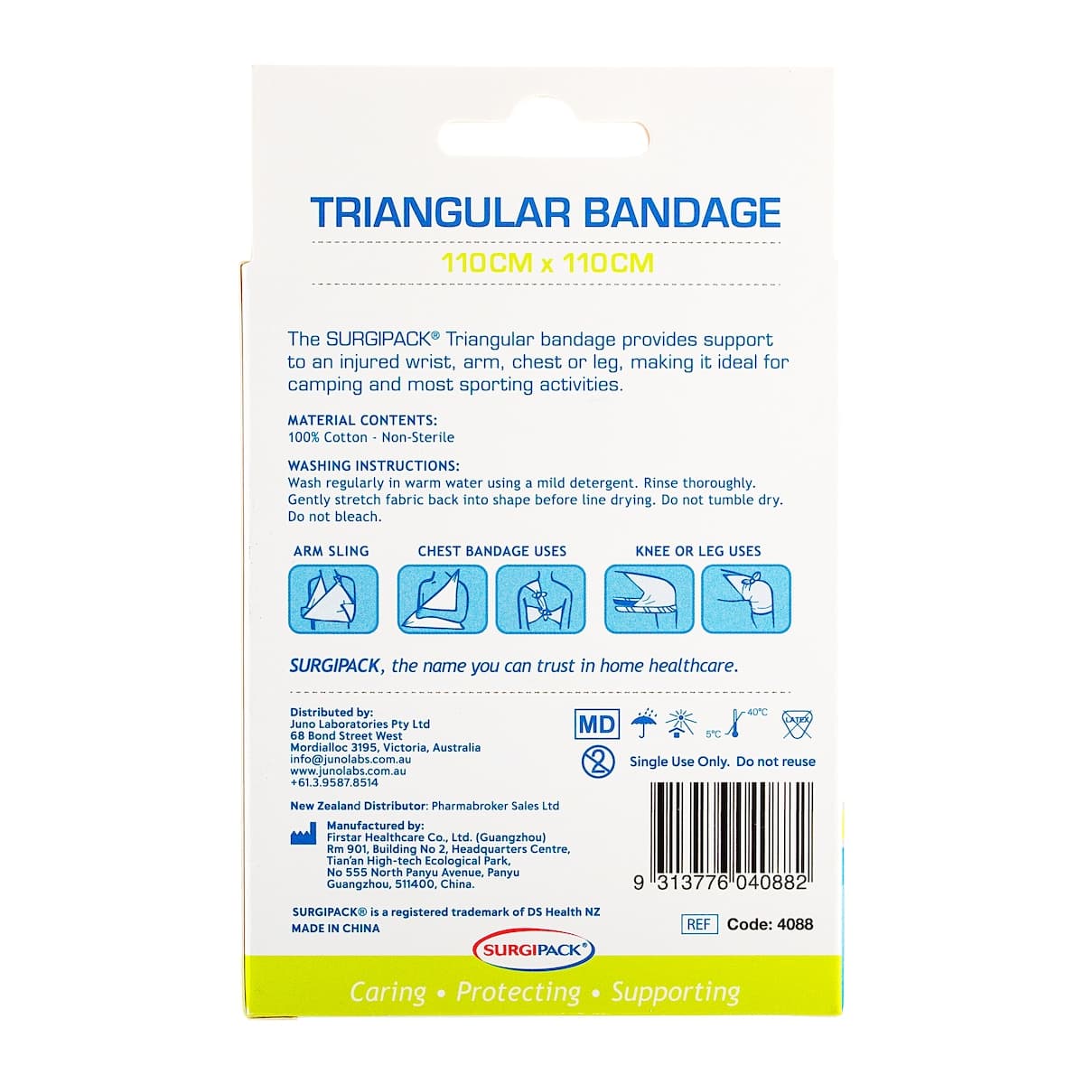Thumbnail Surgipack Triangular 110cm X 110cm Single Bandage