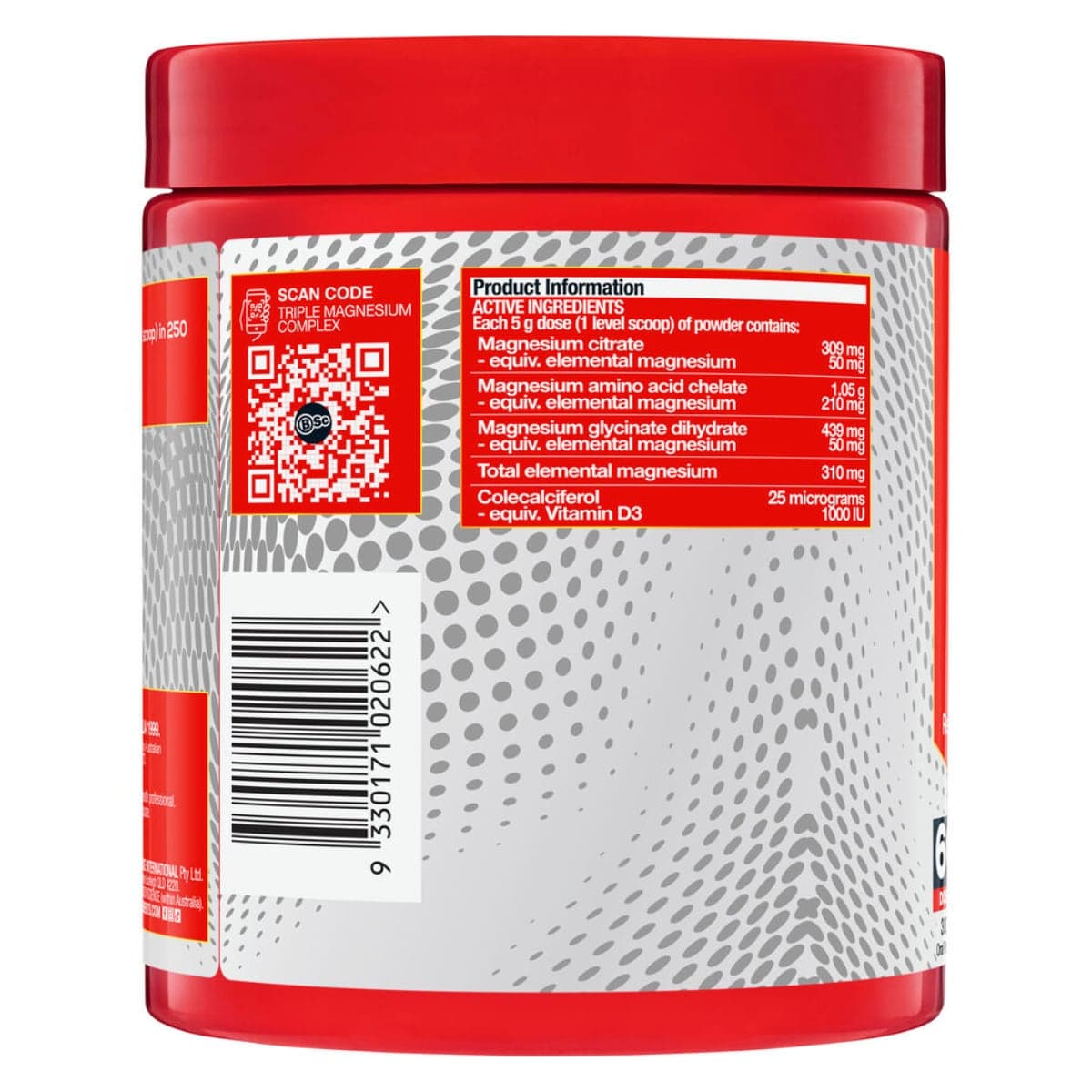 Thumbnail BSc Triple Magnesium Complex Powder Pineapple Passionfruit 300g
