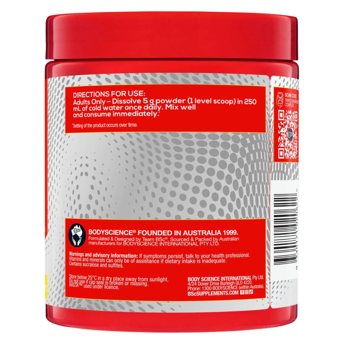 Thumbnail BSc Triple Magnesium Complex Powder Pineapple Passionfruit 300g