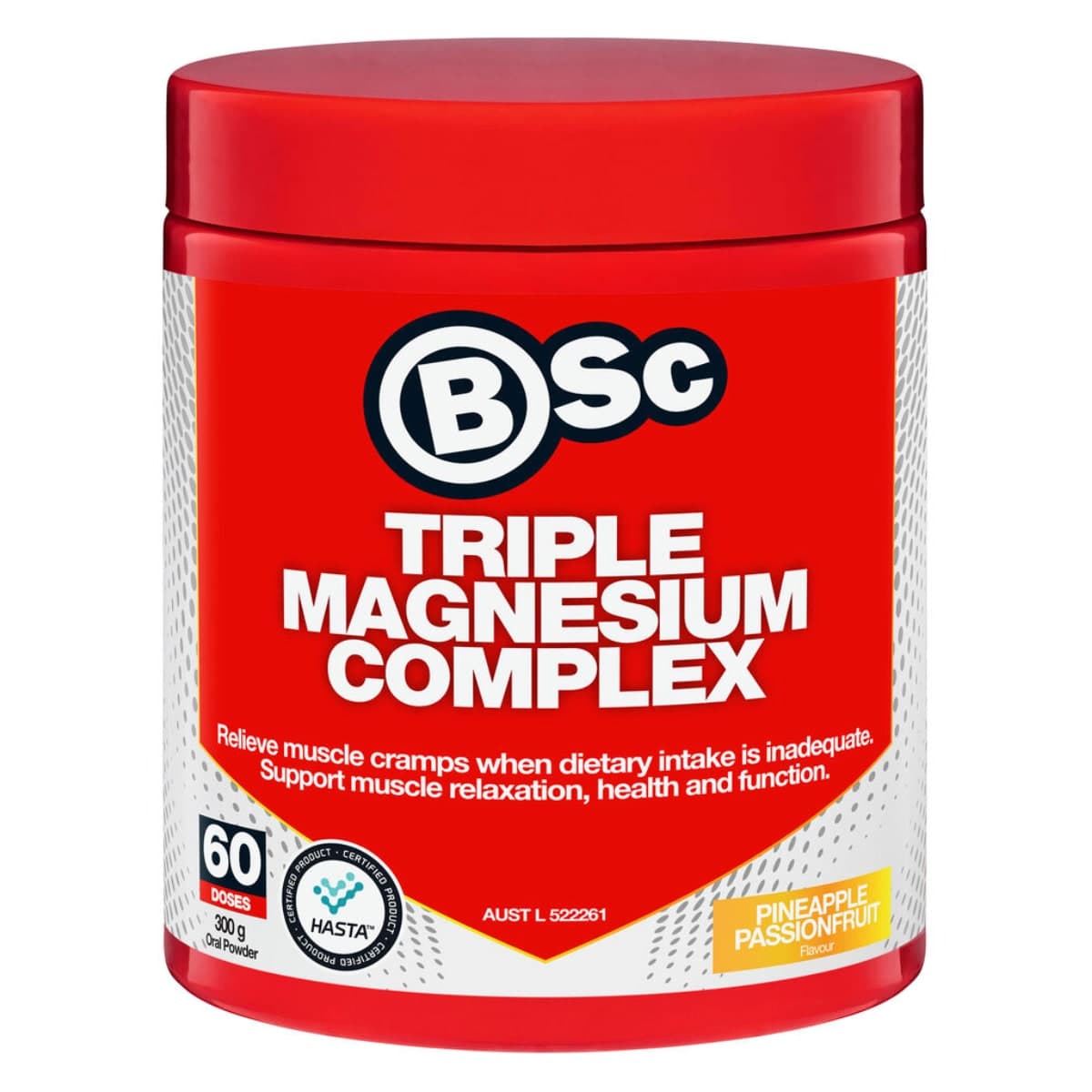 Thumbnail BSc Triple Magnesium Complex Powder Pineapple Passionfruit 300g