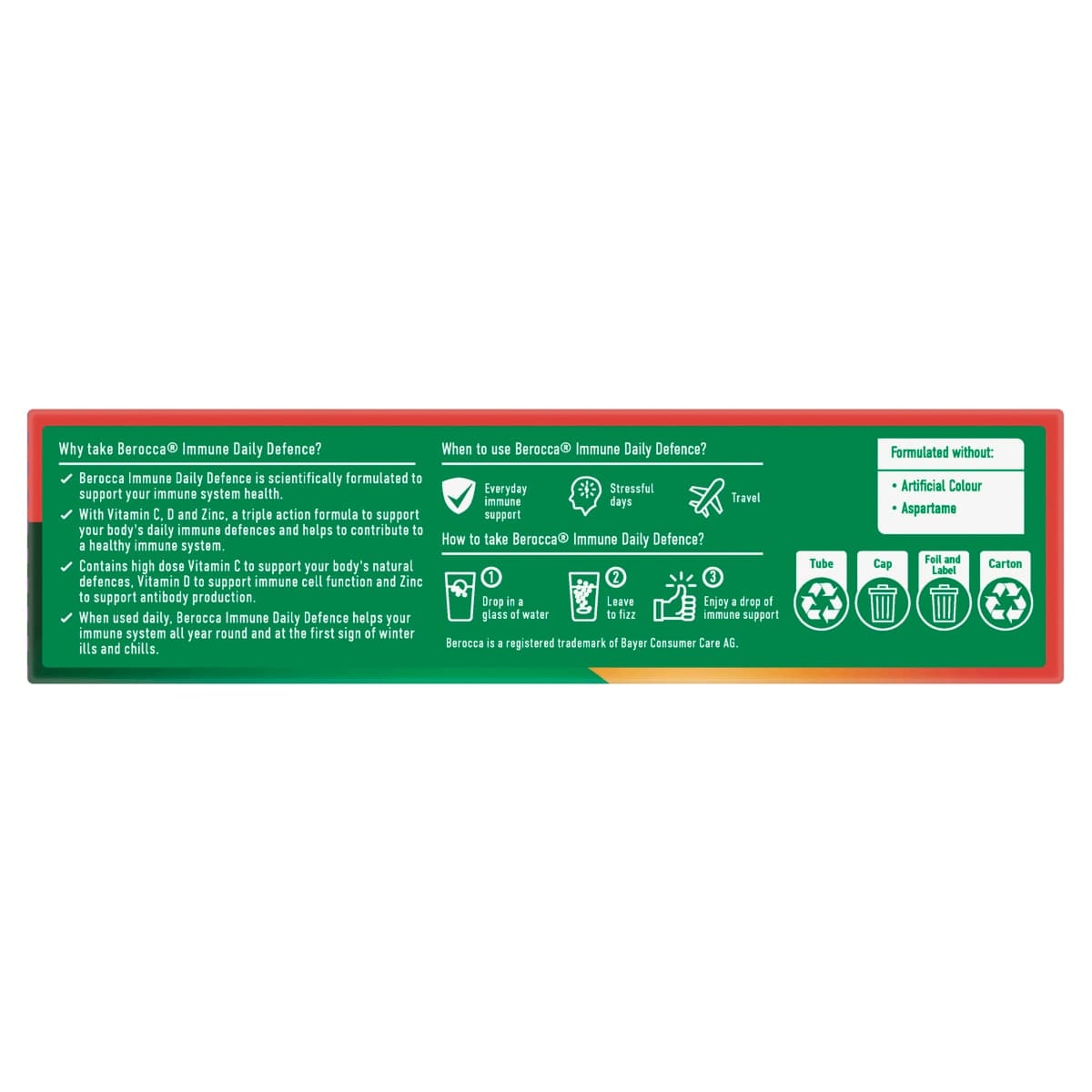 Thumbnail Berocca Immune Effervescent Tablets Blackcurrant 15 Pack