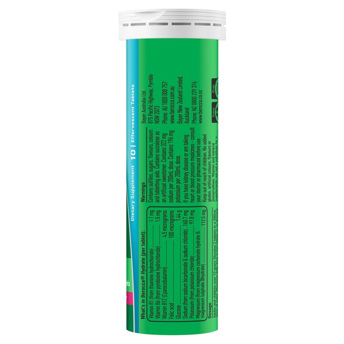 Thumbnail Berocca Hydrate Electrolyte Effervescent Tablets Raspberry Blackcurrant 20 Pack