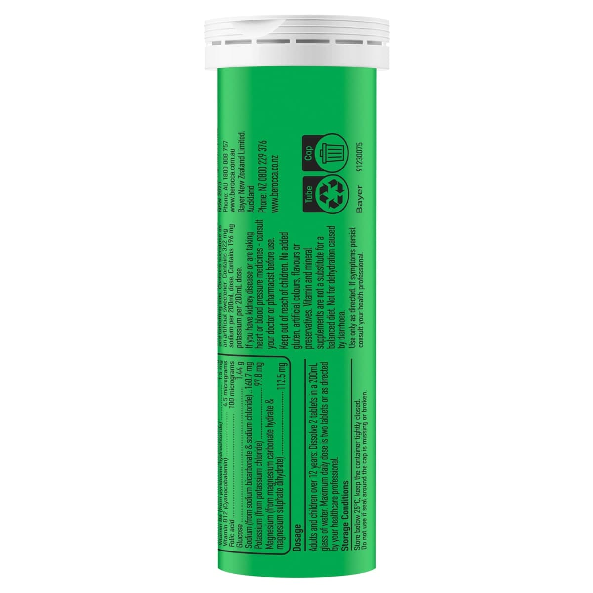 Thumbnail Berocca Hydrate Electrolyte Effervescent Tablets Raspberry Blackcurrant 20 Pack