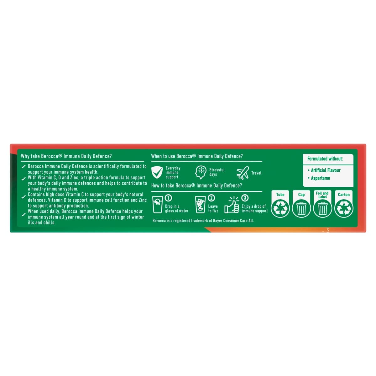 Thumbnail Berocca Immune Effervescent Tablets Orange 30 Pack