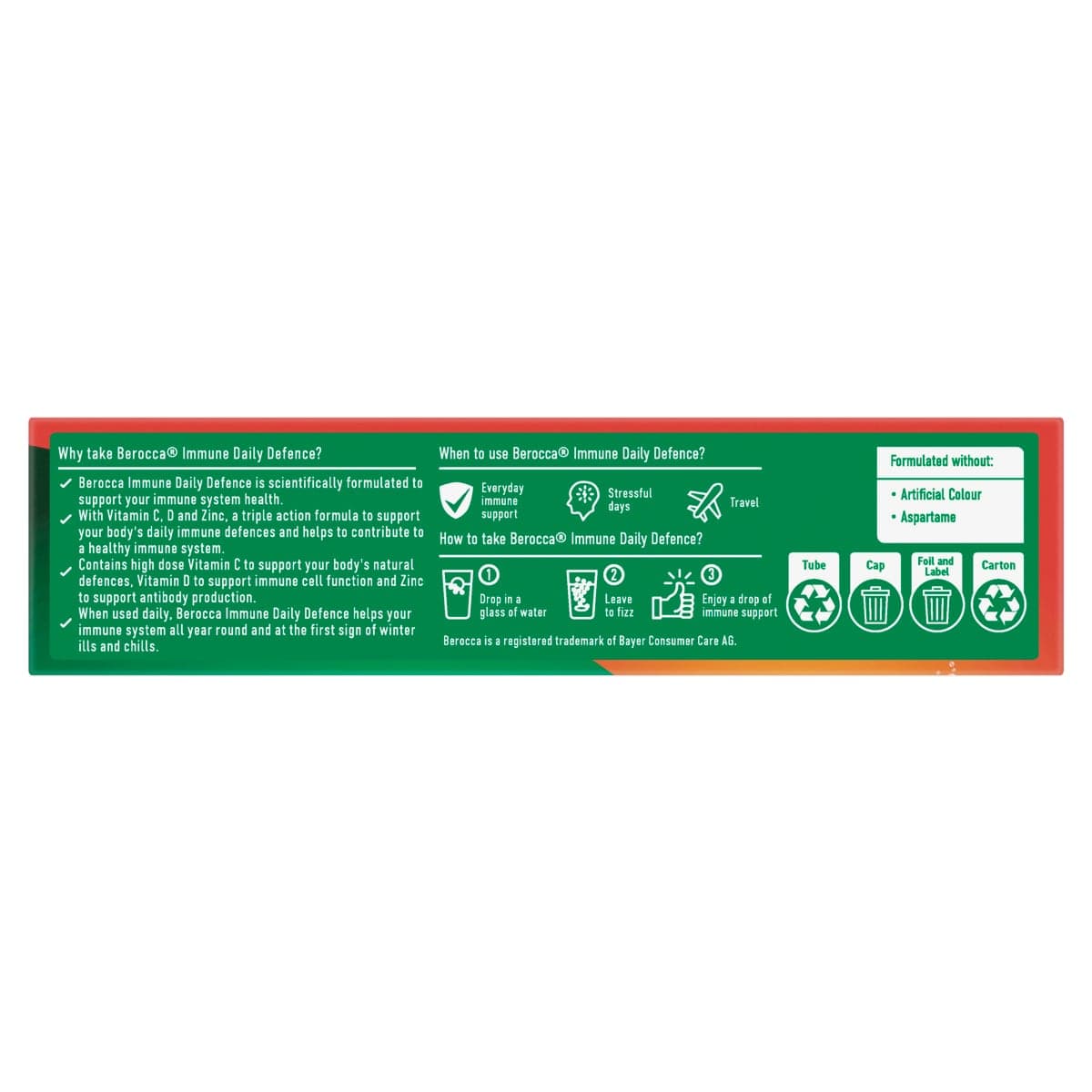 Thumbnail Berocca Immune Effervescent Tablets Blackcurrant 30 Pack