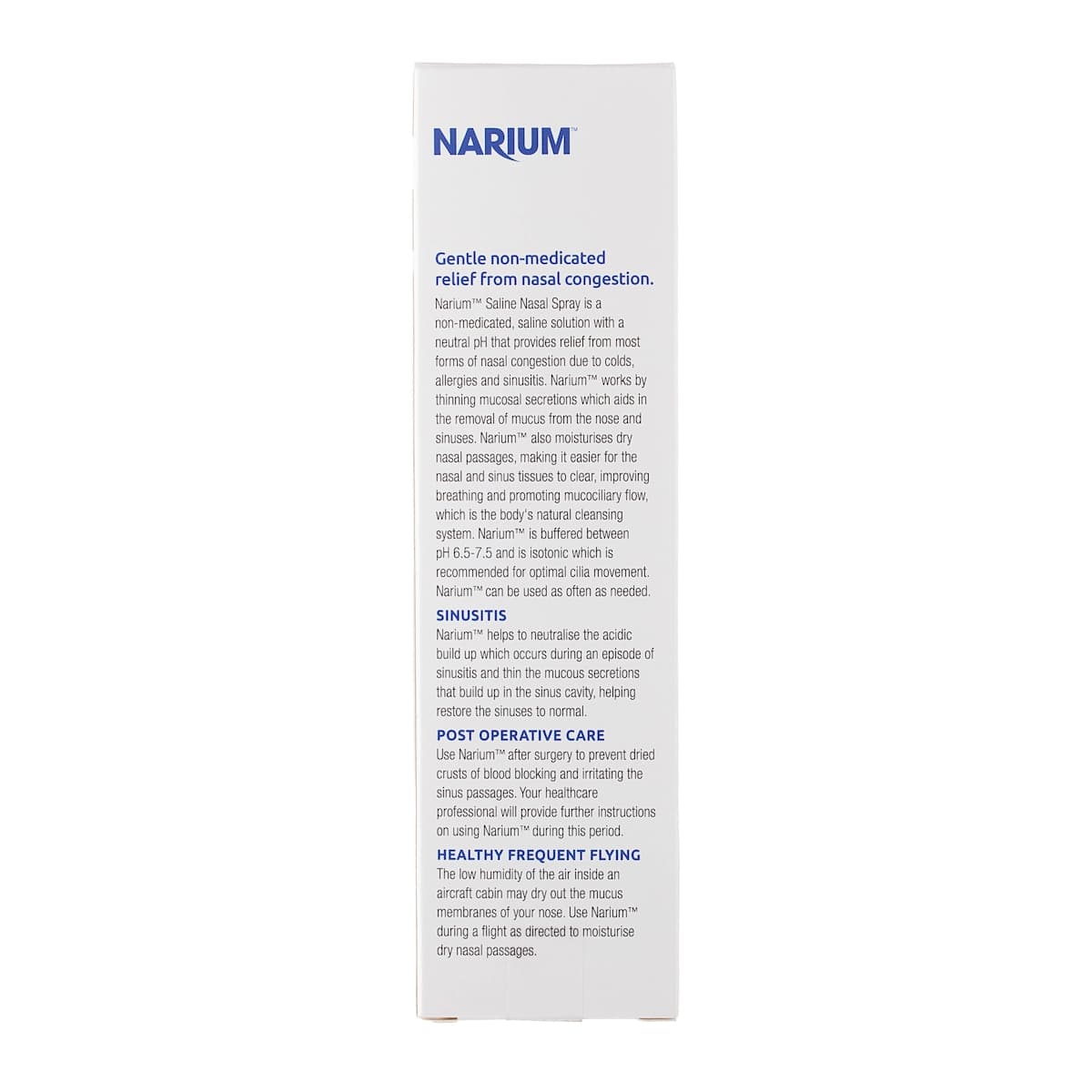 Thumbnail Narium Saline Nasal Spray 100ml