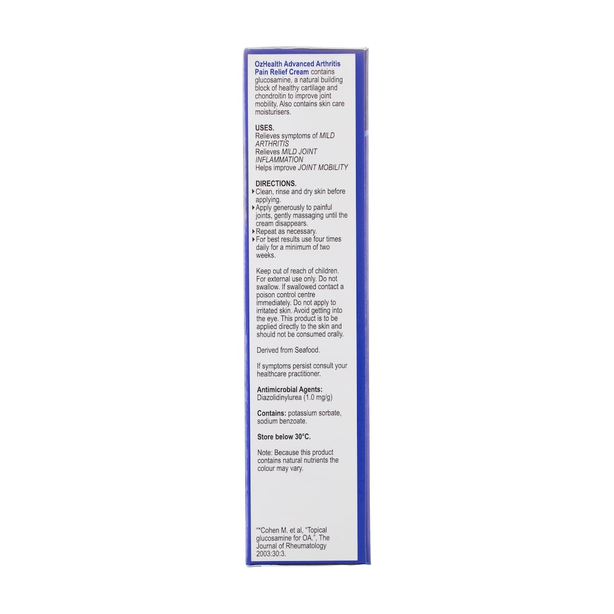 Thumbnail Ozhealth Arthritis Pain Relief Cream 114g