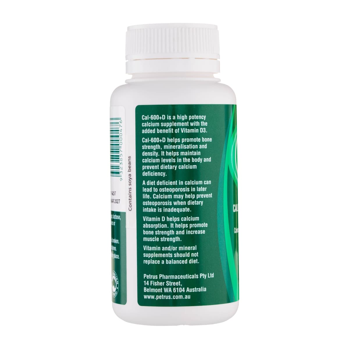 Thumbnail Cal-600+D Calcium + Vitamin D 100 Tablets