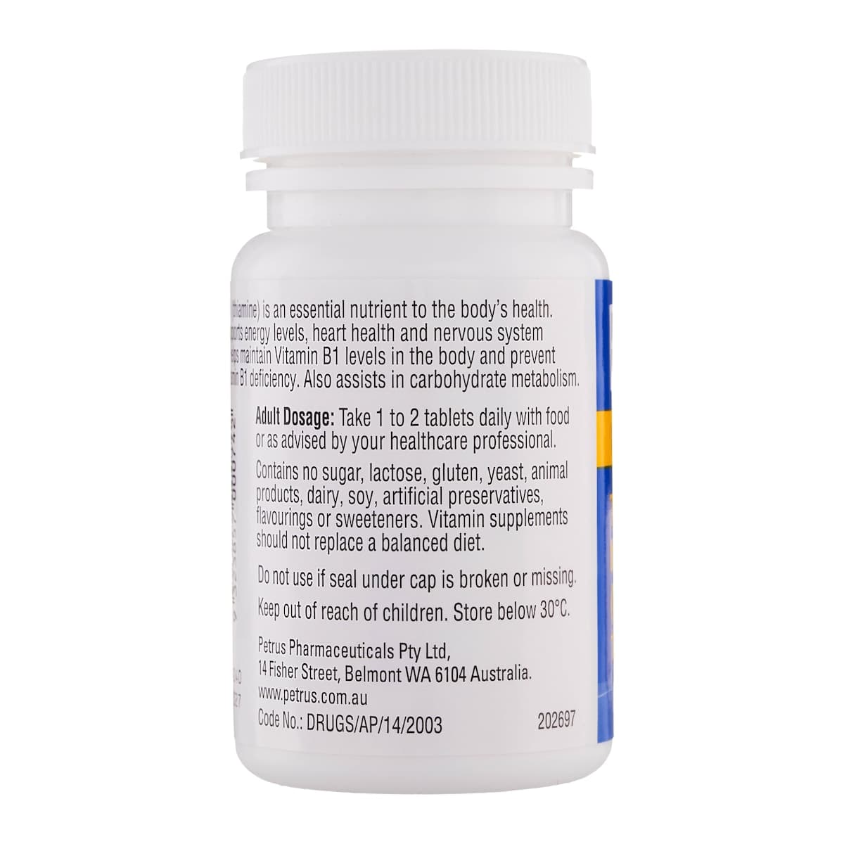 Thumbnail Betavit Vitamin B1 100 Tablets