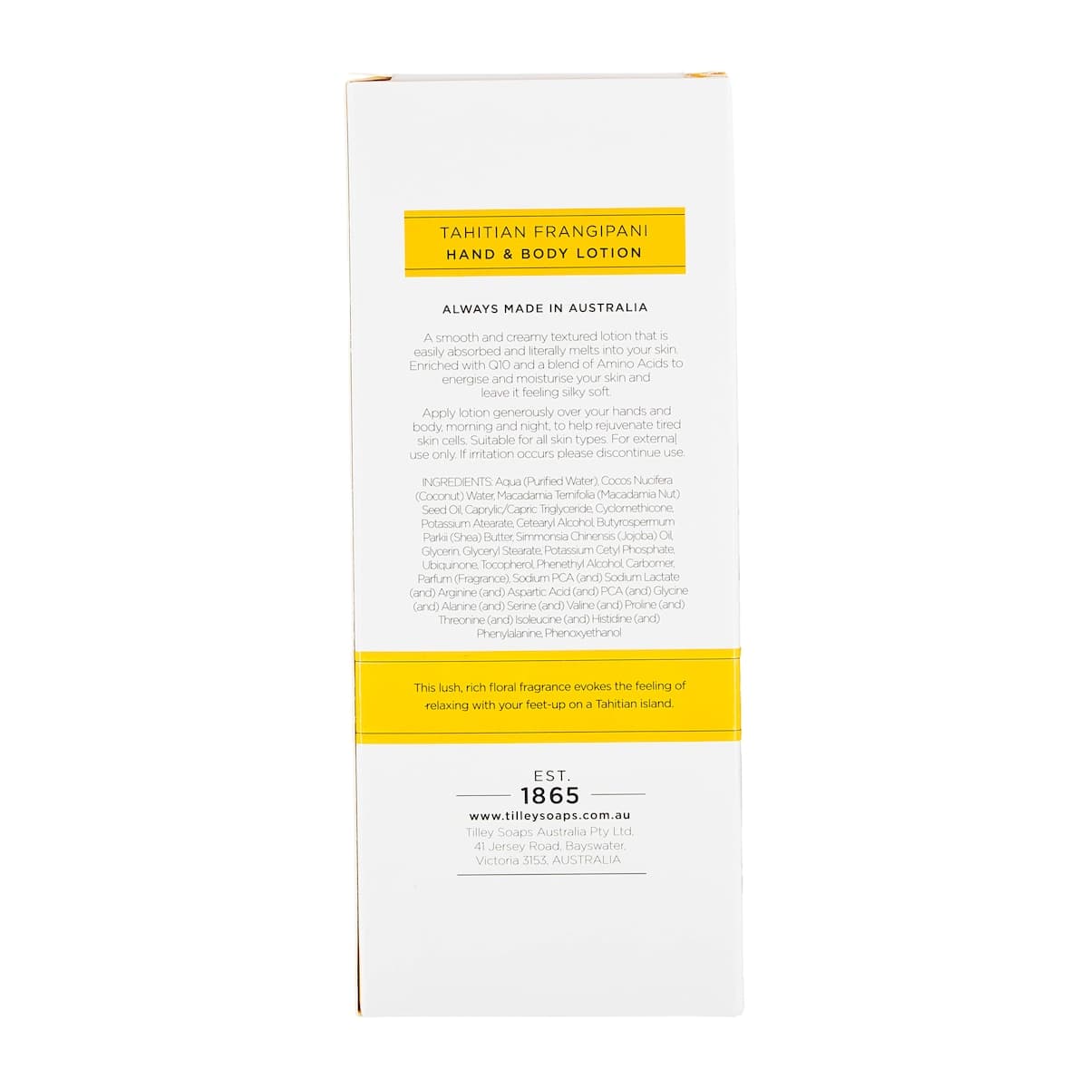 Thumbnail Tilley Body Lotion Tahitian Frangipani 400ml