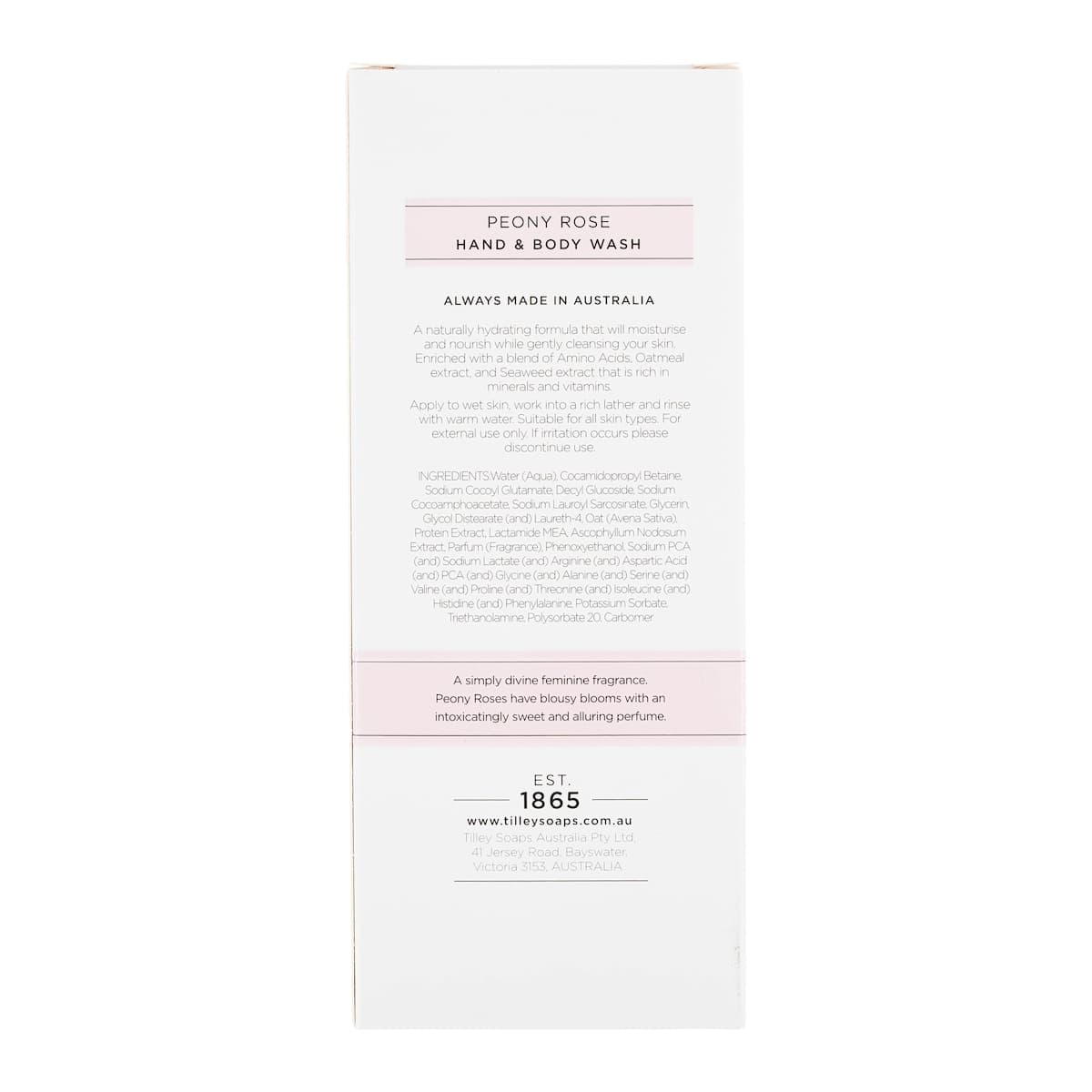 Thumbnail Tilley Body Wash Peony Rose 400ml