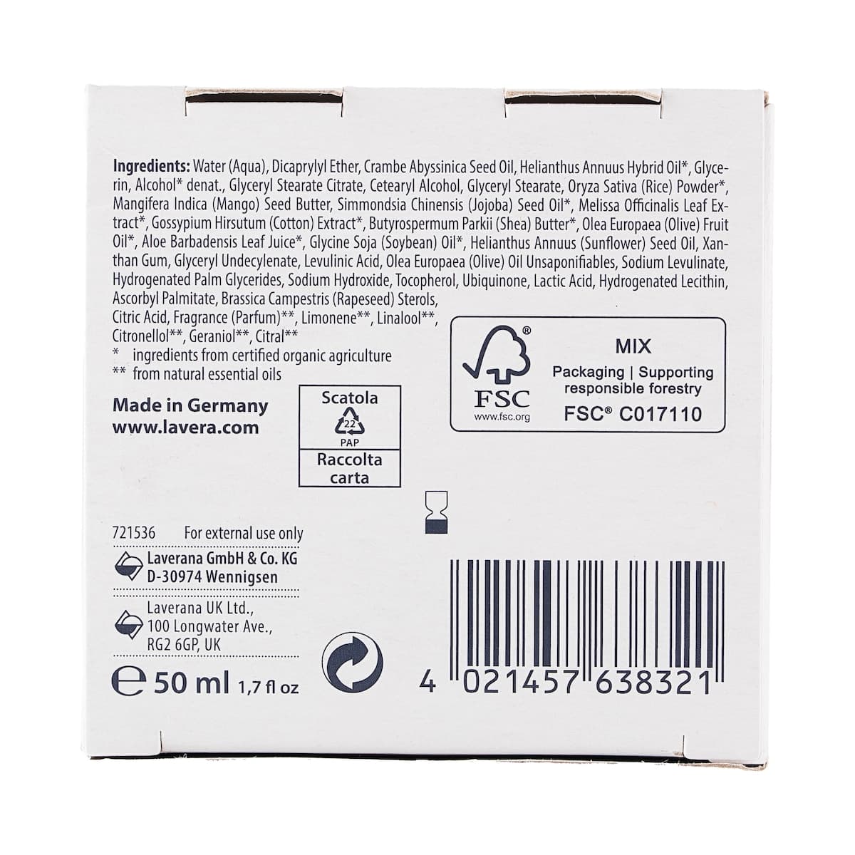 Thumbnail Lavera Basis Sensitiv Anti-Ageing Day Cream Q10 50ml
