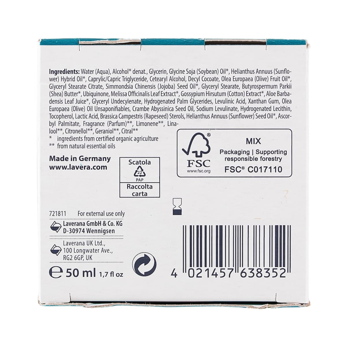 Thumbnail Lavera Basis Sensitiv Anti-Ageing Night Cream Q10 50ml