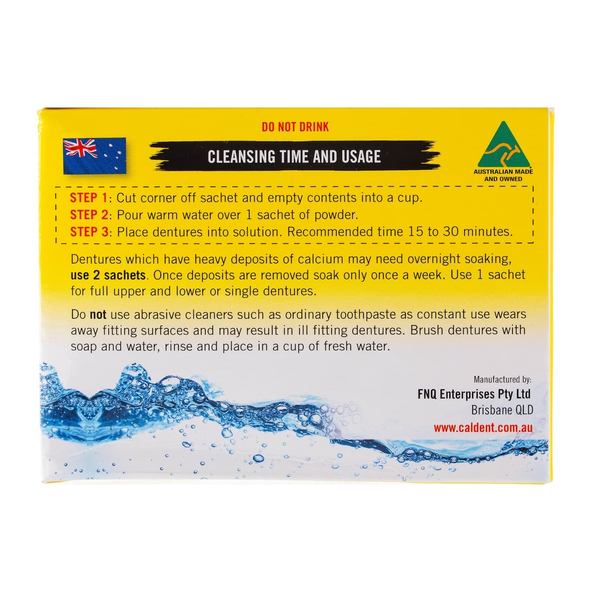 Thumbnail Caldent Denture Cleaner Sachets 16 Pack