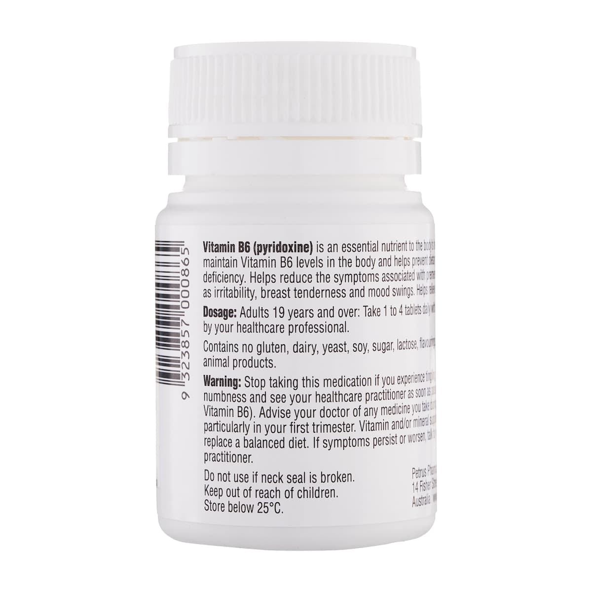 Thumbnail Pyridox Vitamin B6 Supplement 100 Tablets