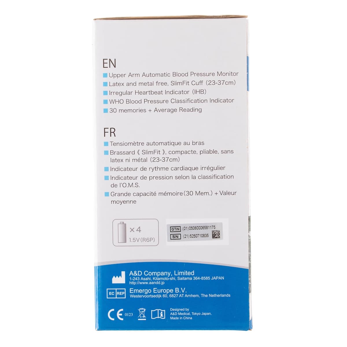 Thumbnail A&D Medical Blood Pressure Monitor UA-651SL