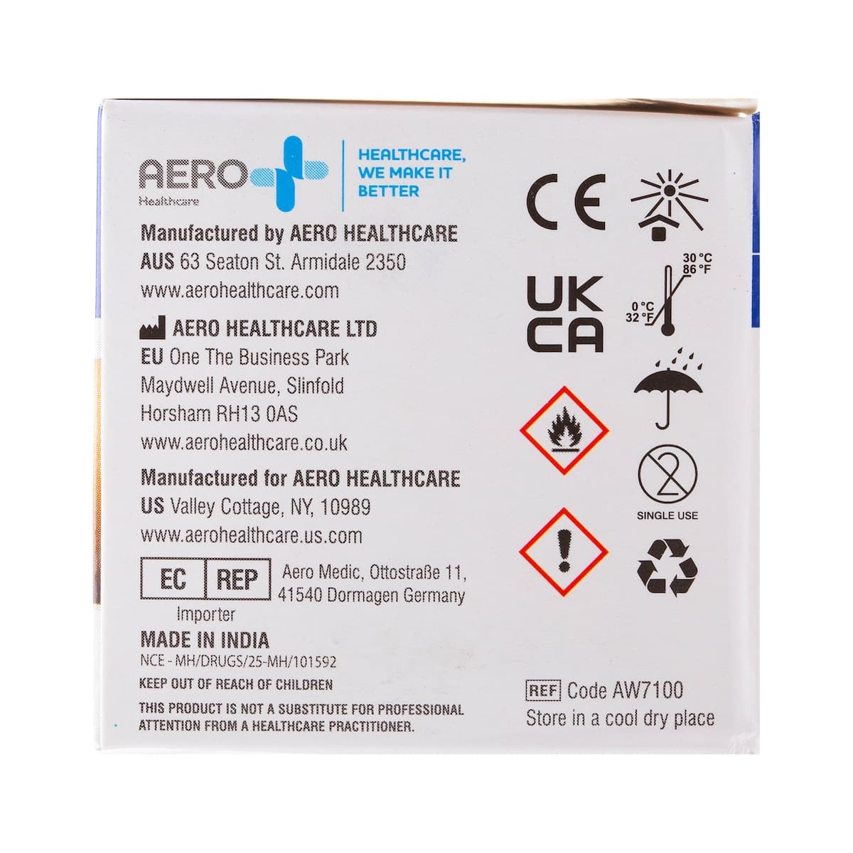 Thumbnail AeroWipe 70% Isopropyl Alcohol Swab Wipes 100 Pack