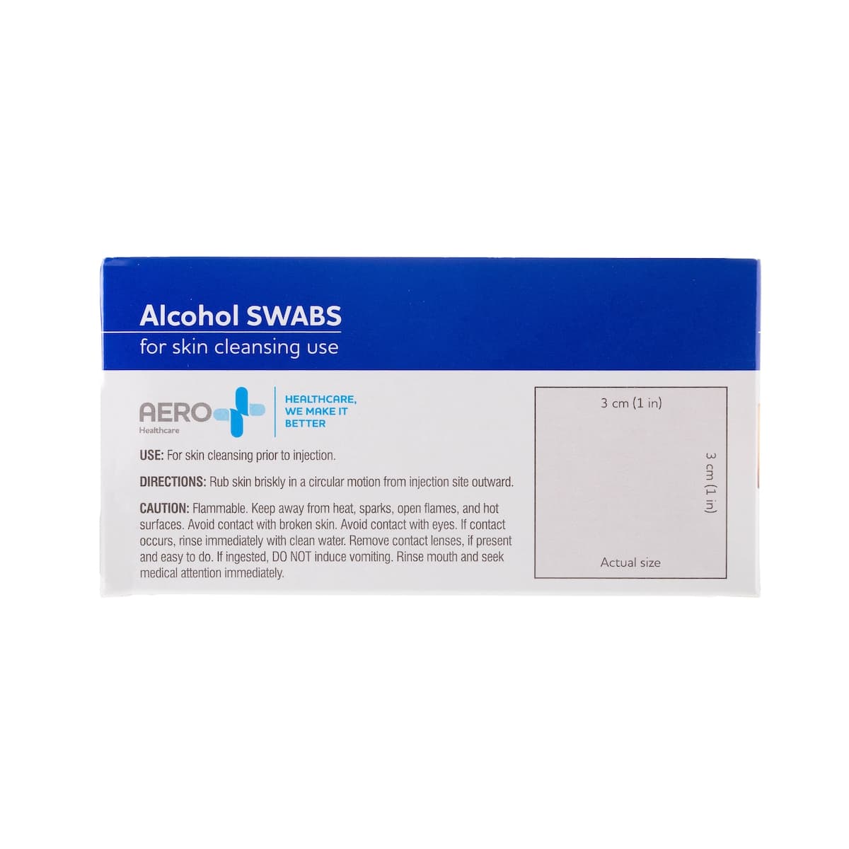 Thumbnail AeroWipe 70% Isopropyl Alcohol Swab Wipes 100 Pack