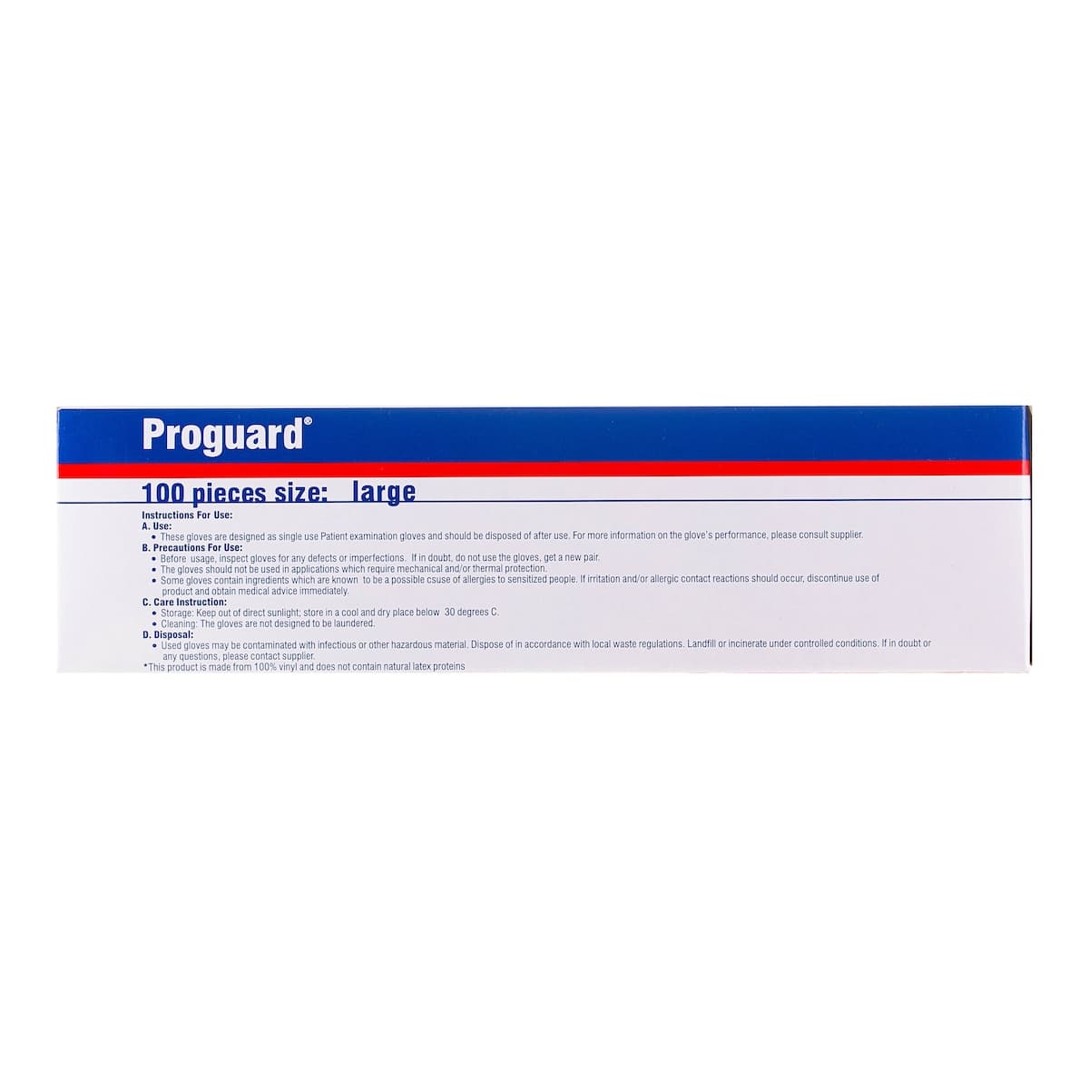 Thumbnail Proguard Examination Gloves Large 100 Pack