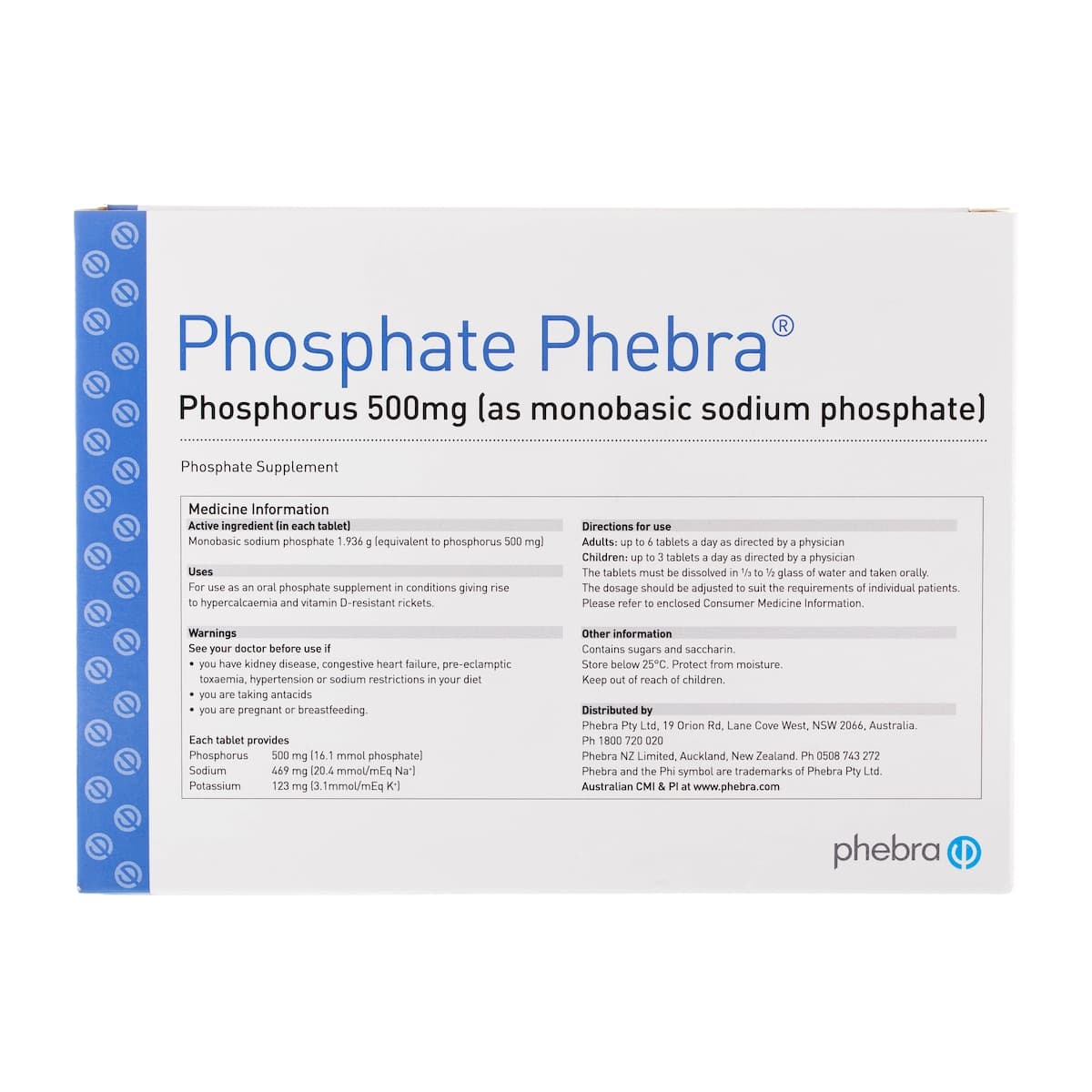 Thumbnail Phosphate Phebra 100 Effervescent Tablets