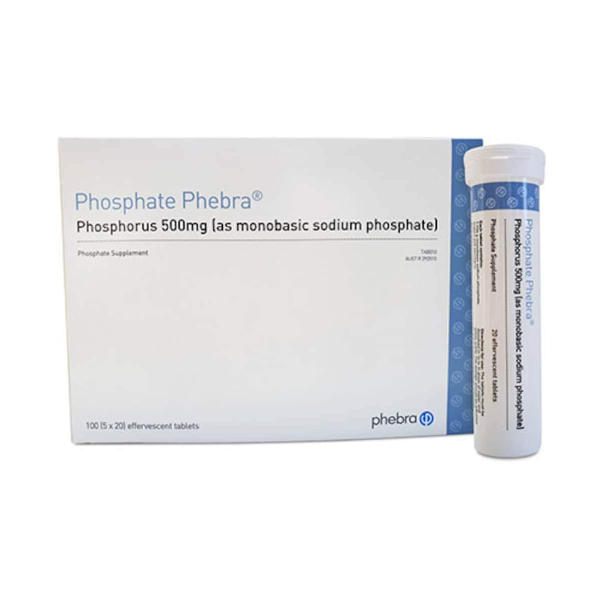 Thumbnail Phosphate Phebra 100 Effervescent Tablets