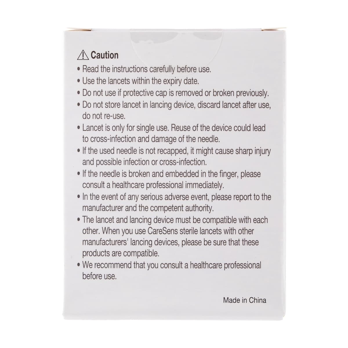 Thumbnail Caresens Lancets 30G 100 Pack