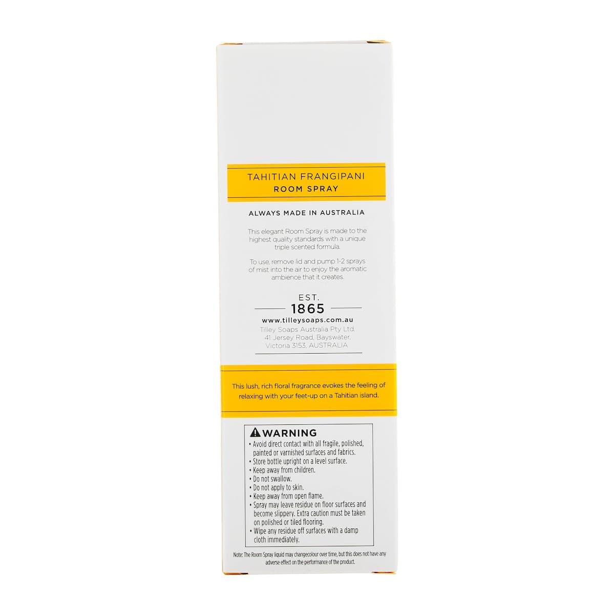 Thumbnail Tilley Room Spray Tahitian Frangipani 100ml