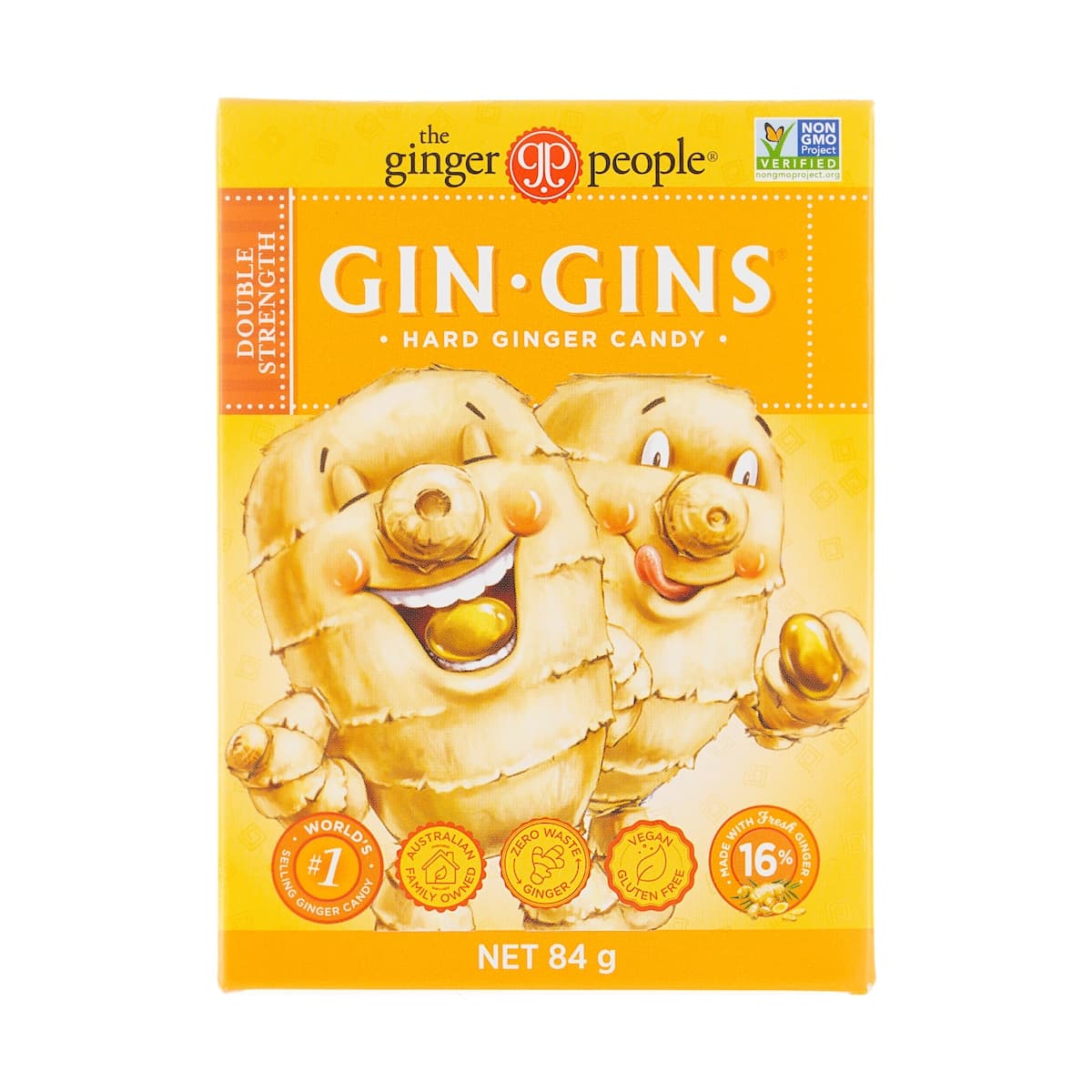 Thumbnail The Ginger People Gin Gins Hard Ginger Candy Double Strength 84g