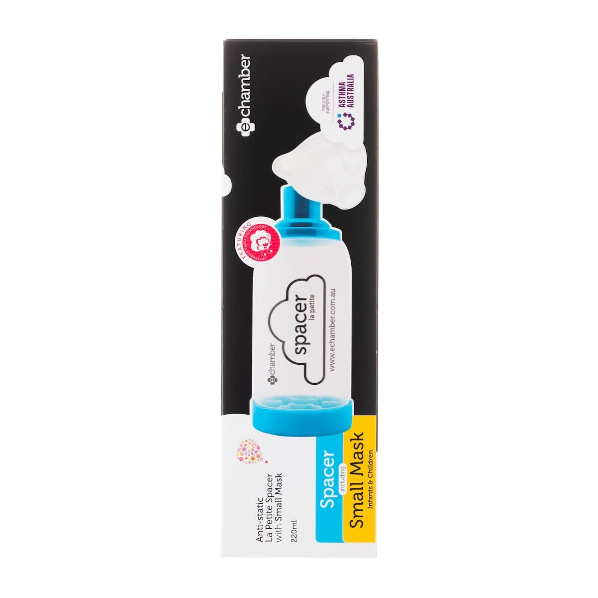 Thumbnail e-chamber La Petite Asthma Spacer + Small Mask