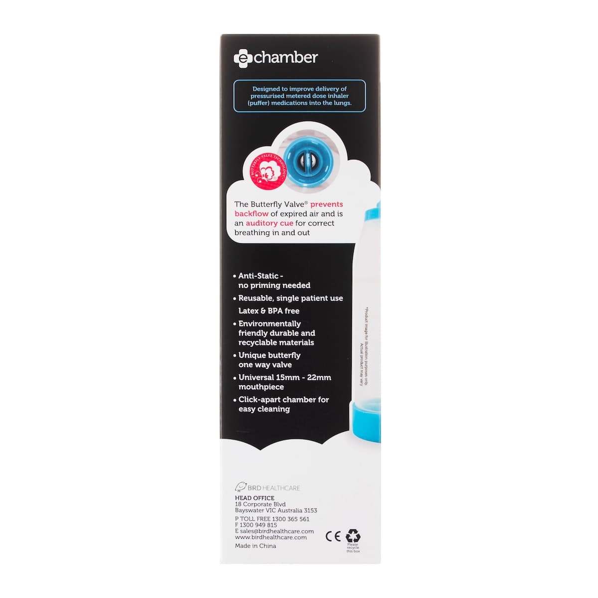 Thumbnail e-chamber La Petite Asthma Spacer + Small Mask