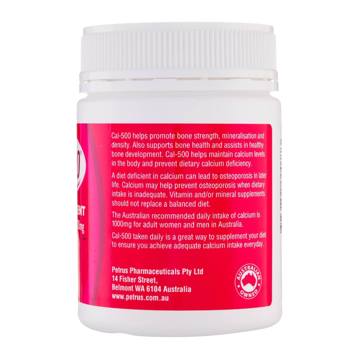 Thumbnail Cal-500 Calcium 120 Chewable Tablets