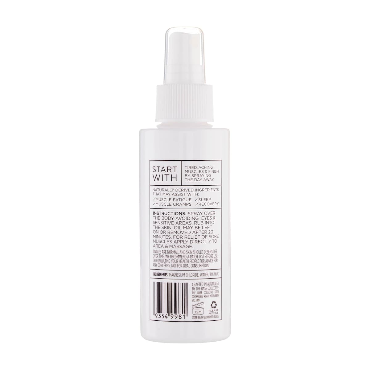 Thumbnail The Base Collective Magnesium Oil Spray 125ml