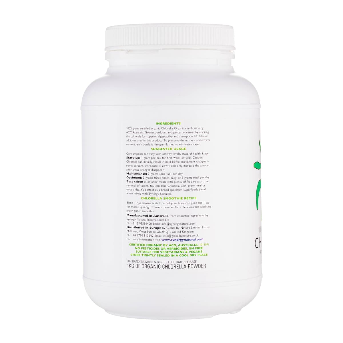 Thumbnail Synergy Natural Organic Chlorella Powder 1kg