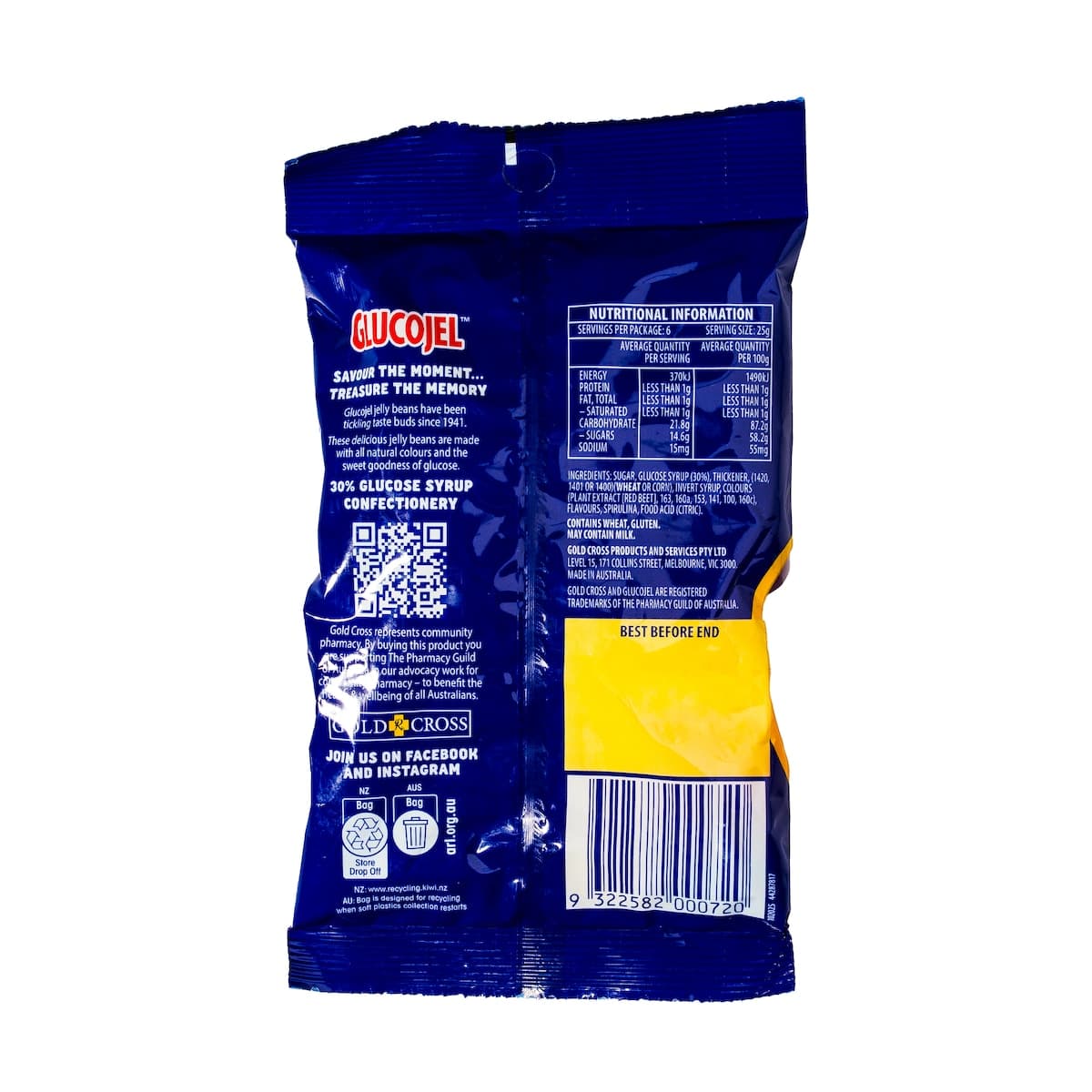 Thumbnail Gold Cross Glucojel Jelly Beans Mixed 150g