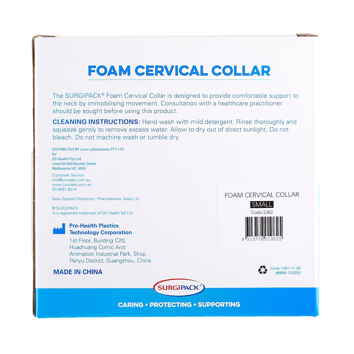 Thumbnail Surgipack Cervical Foam Collar Neck Support Small 1 Pack
