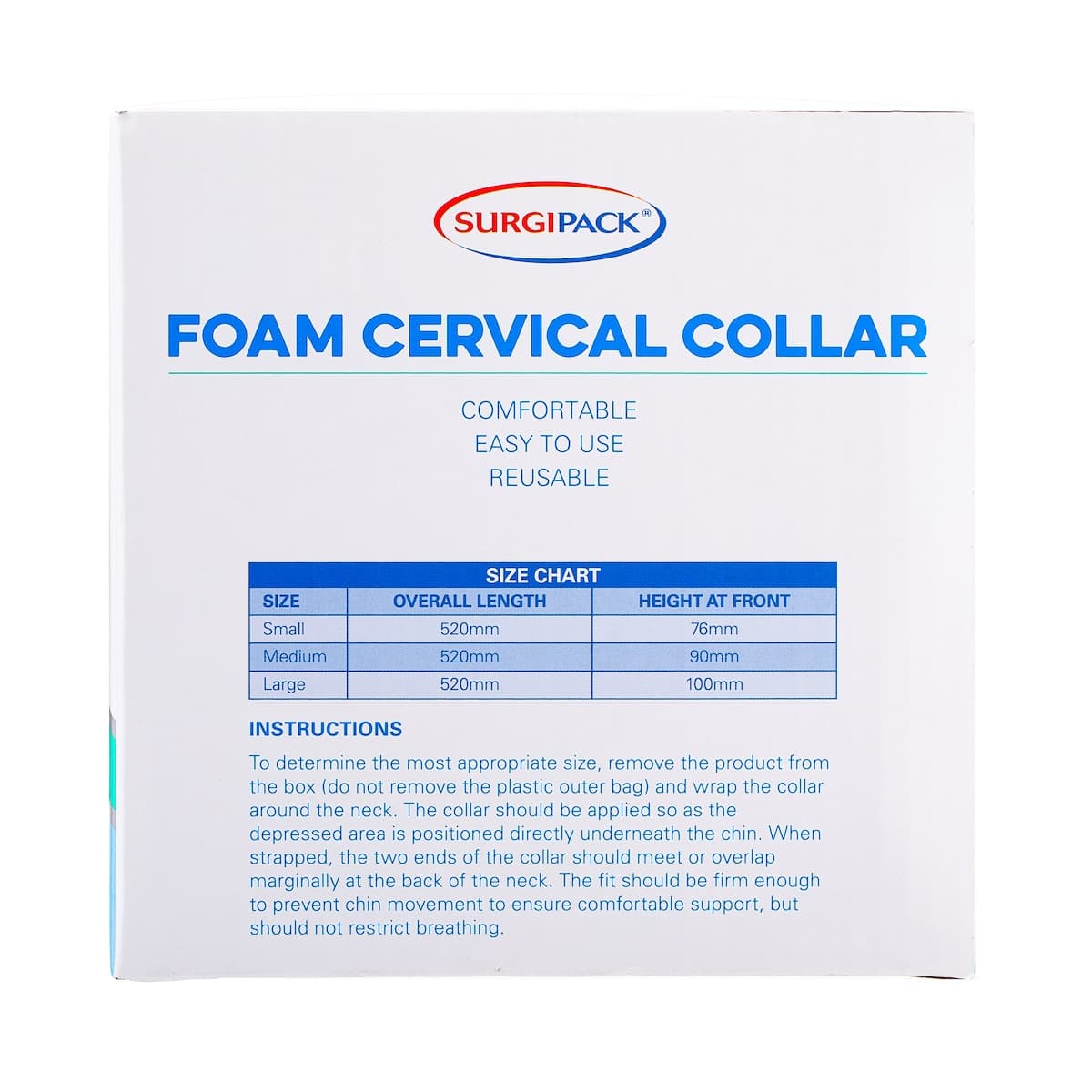 Thumbnail Surgipack Cervical Collar Foam Medium 1 Collar