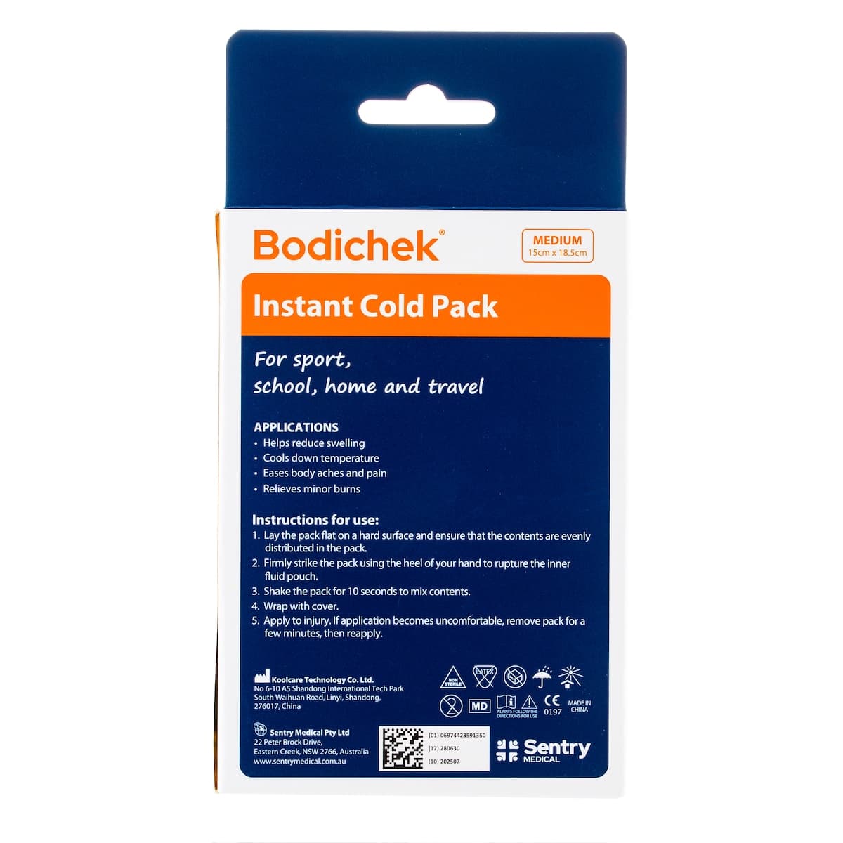 Thumbnail Bodichek Instant Cold Pack Medium 18.5 x 15cm 1 Pack