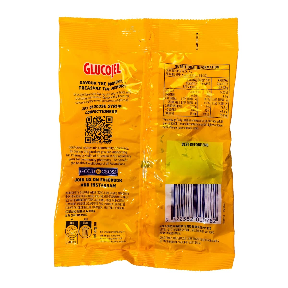 Thumbnail Gold Cross Glucojel Bears 150g