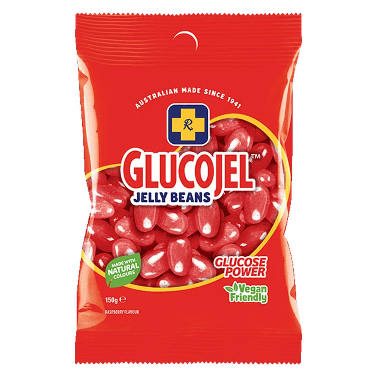 Thumbnail Gold Cross Glucojel Red Jelly Beans 150g
