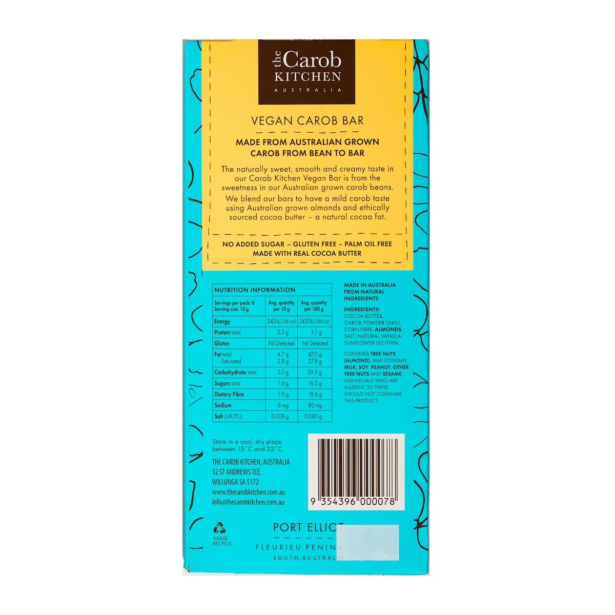 Thumbnail The Carob Kitchen Vegan Carob Bar 80g