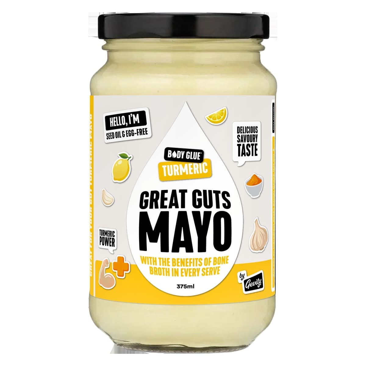 Thumbnail Gevity Rx Bone Broth Sauce Total Tummy Turmeric Mayo 375ml