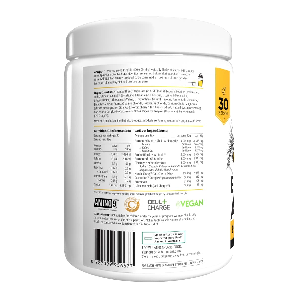 Thumbnail White Wolf Nutrition Aminos Passion Pineapple 360G