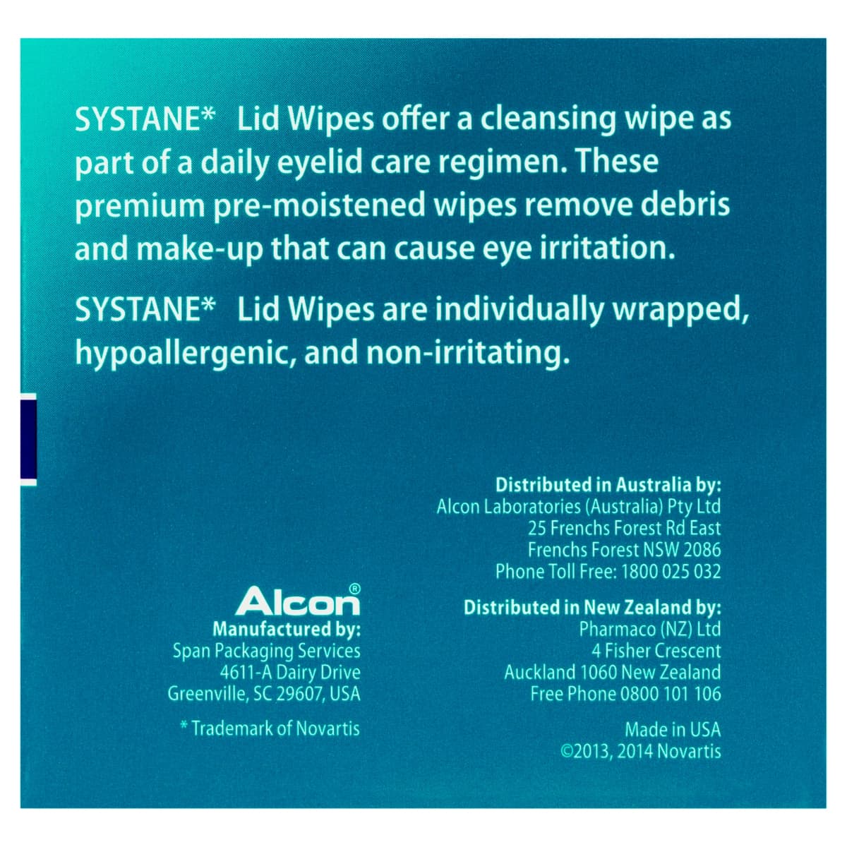 Thumbnail Systane Lid Wipes Eyelid Cleansing Wipes 30 Pack