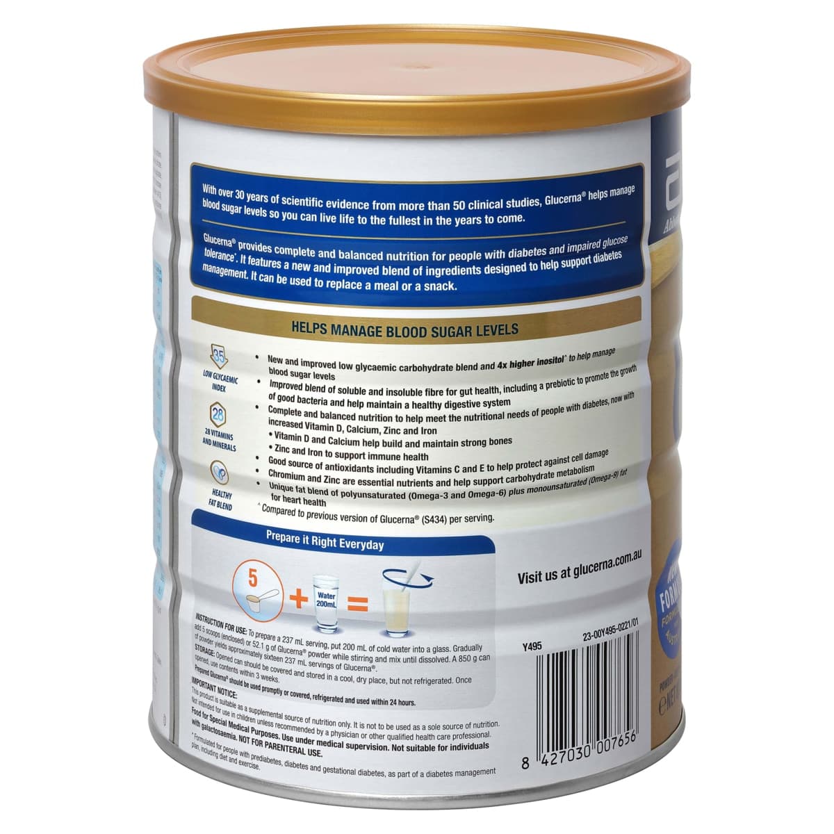 Thumbnail Glucerna Shake Vanilla Flavour 850g