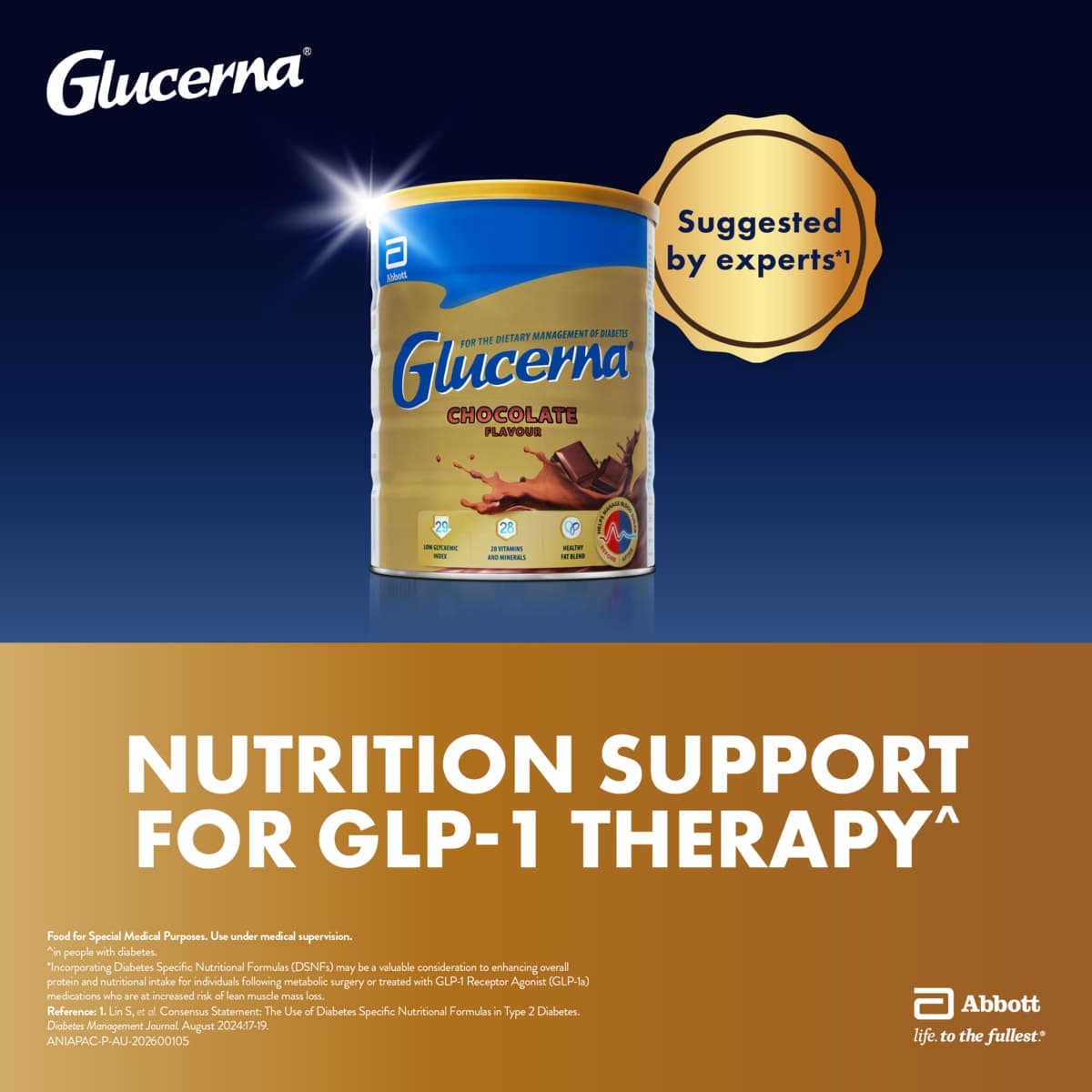 Thumbnail Glucerna Shake Chocolate Flavour 850g