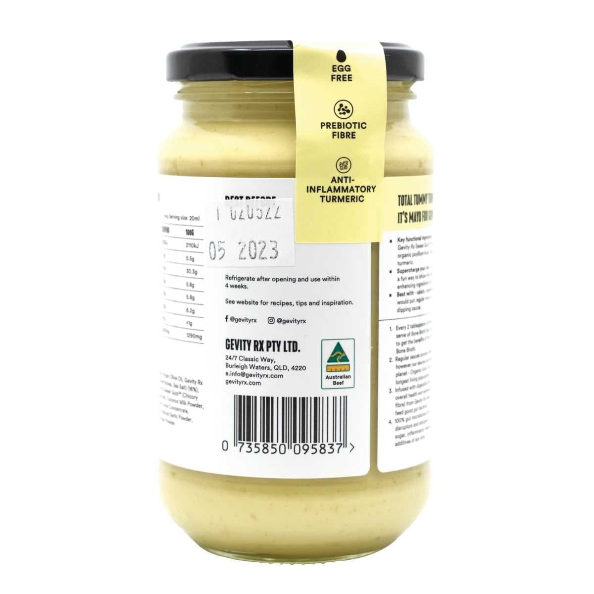 Thumbnail Gevity Rx Bone Broth Sauce Total Tummy Turmeric Mayo 375ml