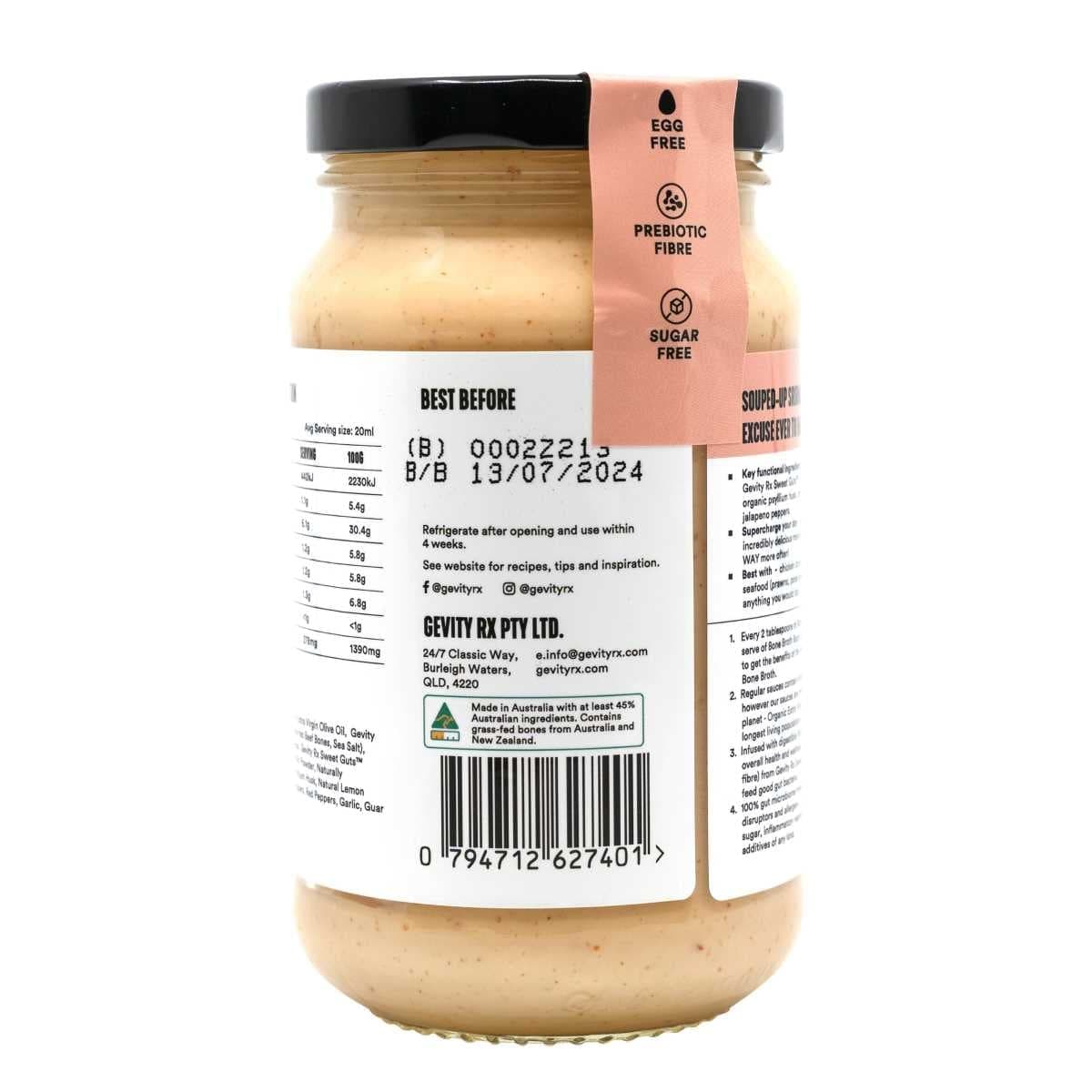 Thumbnail Gevity Rx Bone Broth Sauce Sriracha Mayo 375ml
