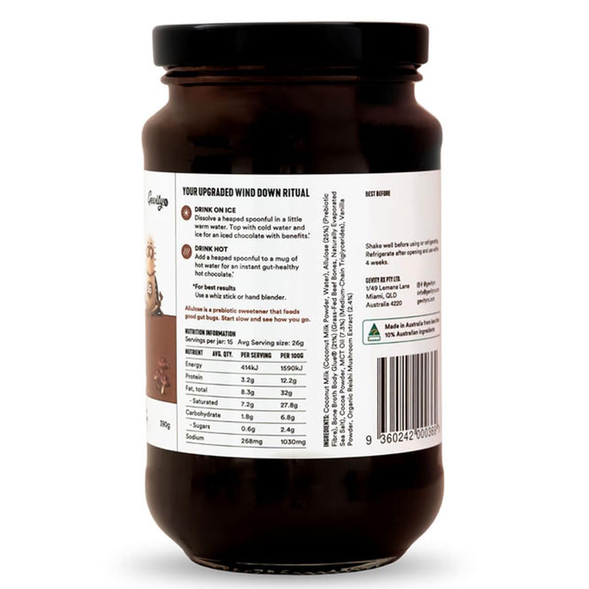 Thumbnail Gevity Rx Chocolate Bone broth Concentrate Relax 390g